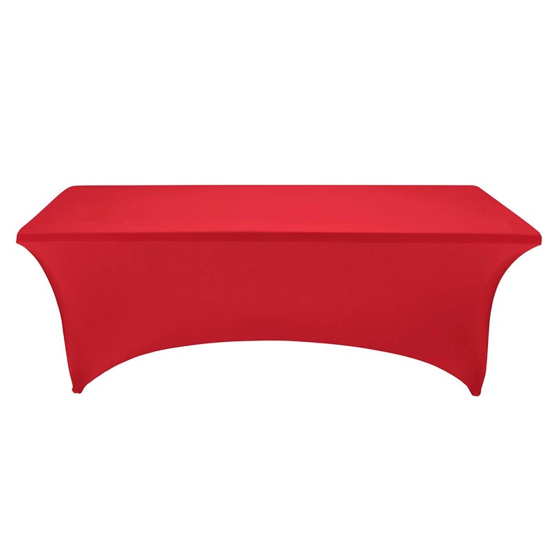 LZY Spandex Fitted Stretch Table Cover for 6 ft or 4ft or 8ft Folding Table, Rectangular Cocktail Tablecloth, Perfect for Party or Banquet - Image 2